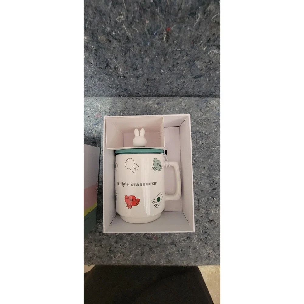 Starbucks Miffy Ceramic‎ Mug with Bunny Lid